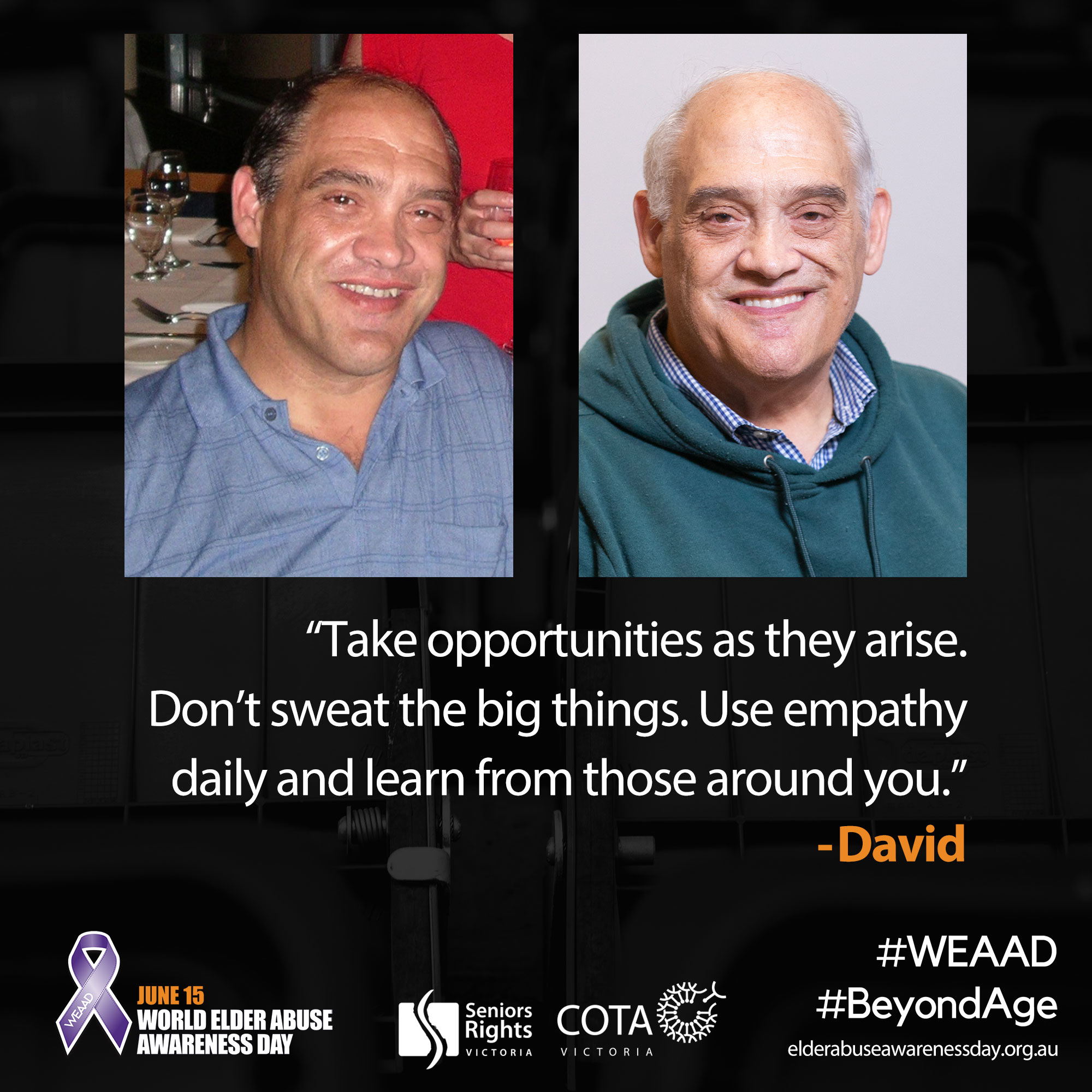 Take opportunities as they arise. Don’t sweat the big things. Use empathy daily and learn from those around you.