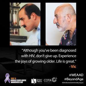 Although you've been diagnosed with HIV, don't give up. Experience the joys of growing older. Life is great.