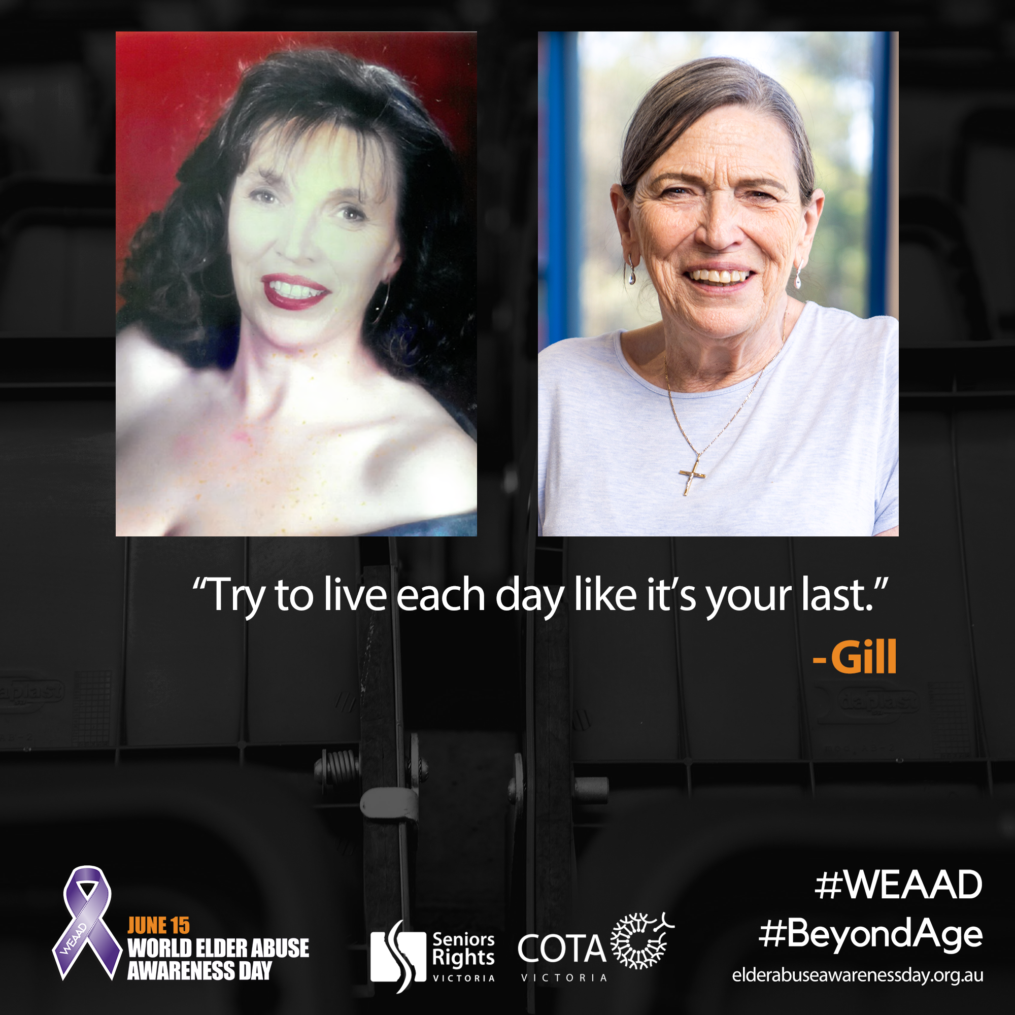 "Try to live each day like it's your last."