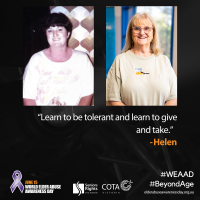 "Learn to be tolerant and learn to give and take."