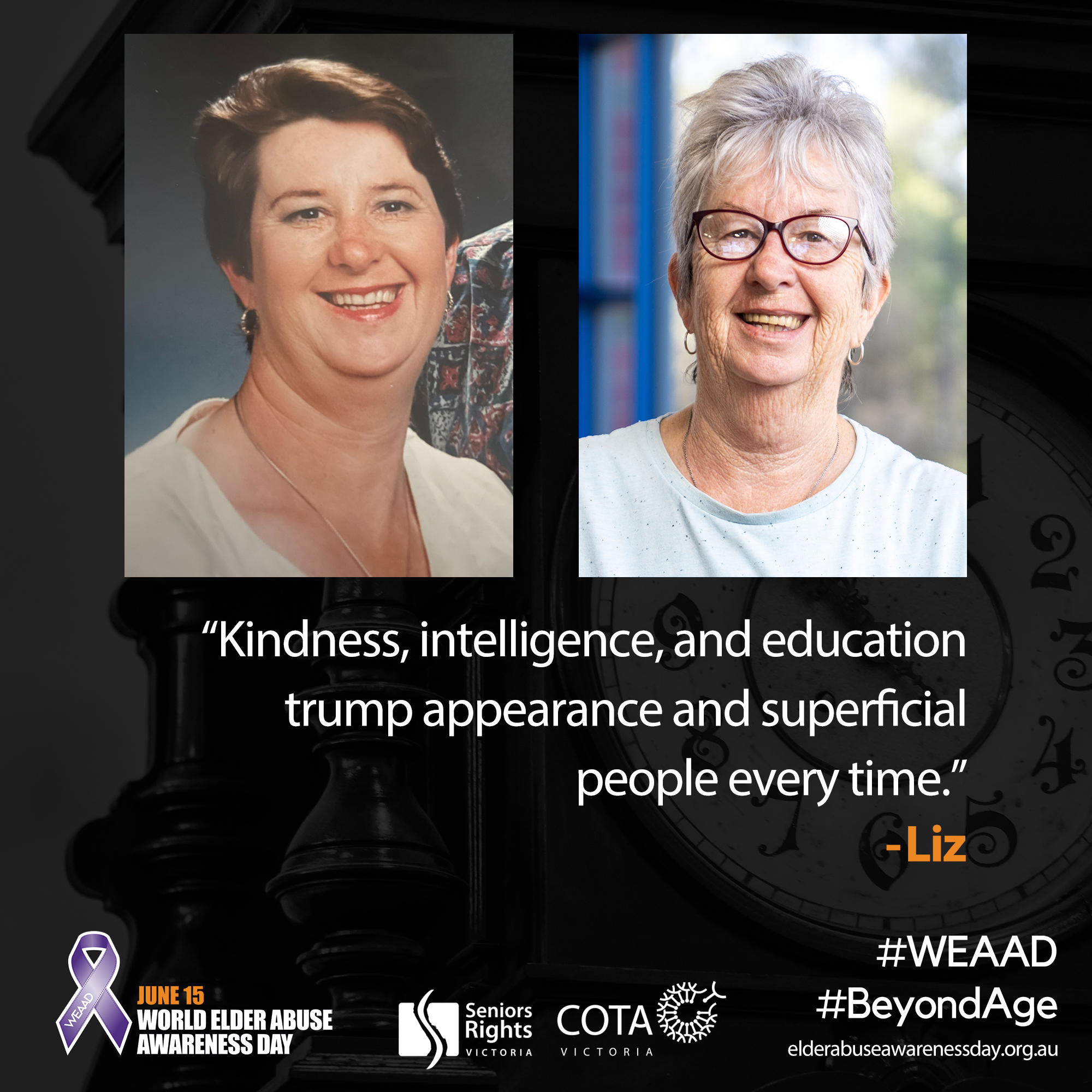 "Kindness, intelligence, and education trump appearance..."