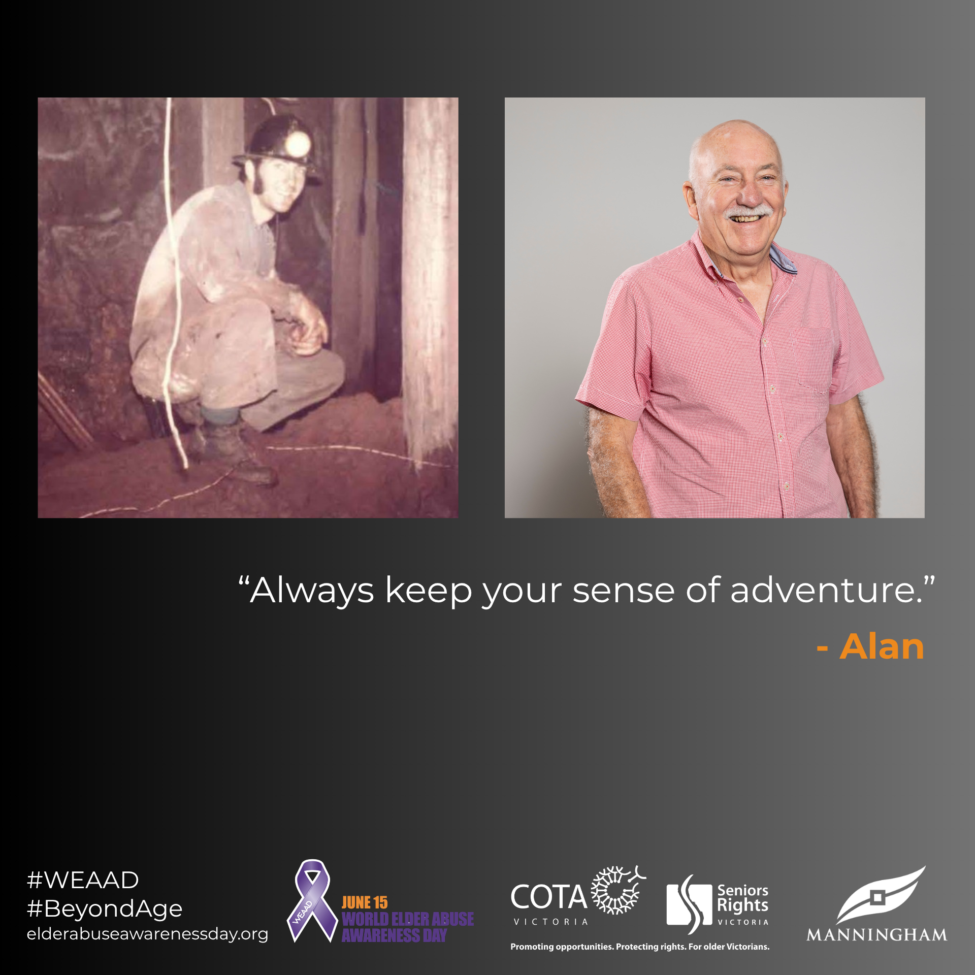 "Always keen your sense of adventure."