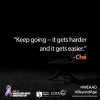 "Keep going -- it gets harder..."