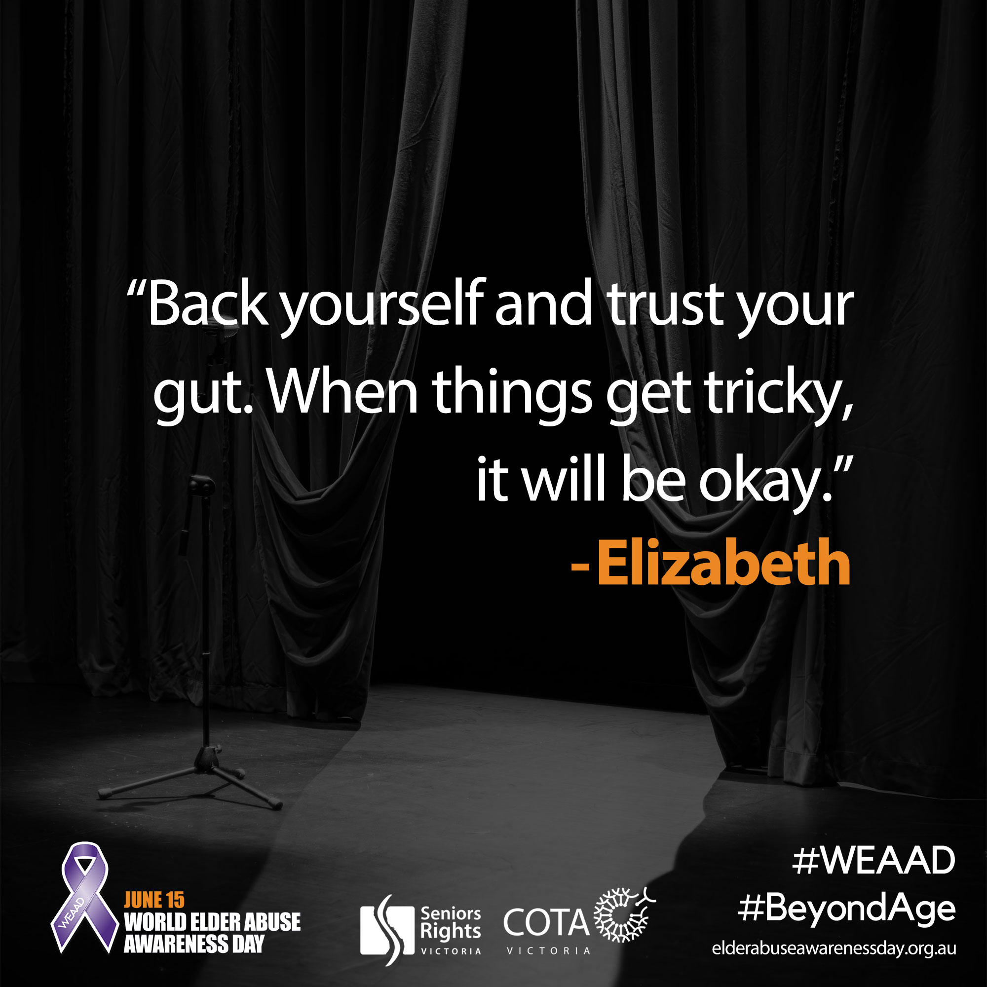 "Back yourself and trust..."