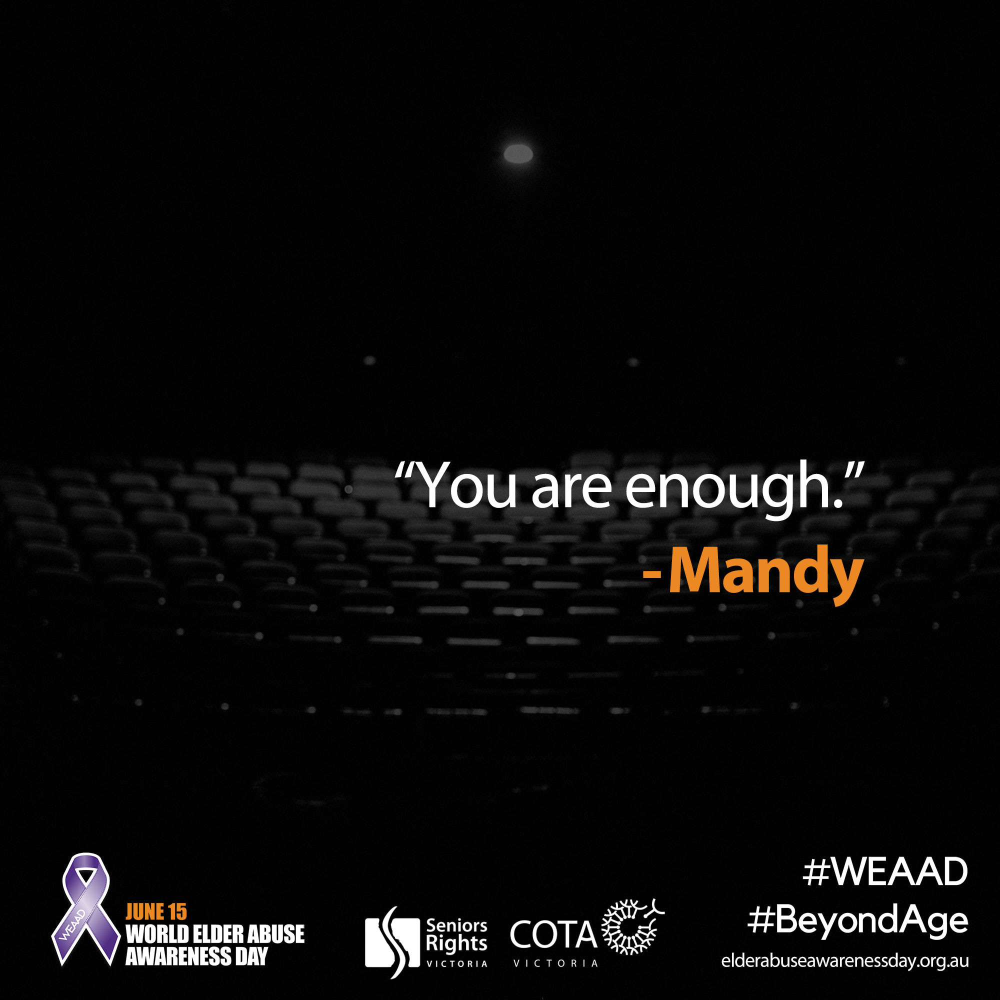 "You are enough."