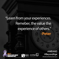 "Learn from your experiences..."