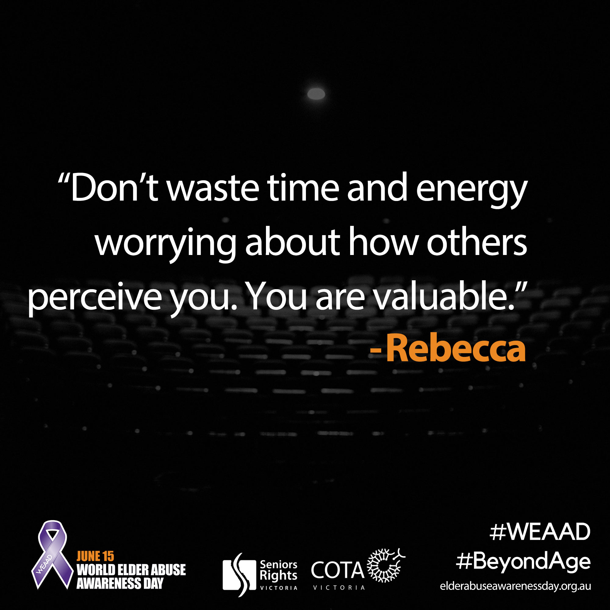 "Don't waste time and energy..."