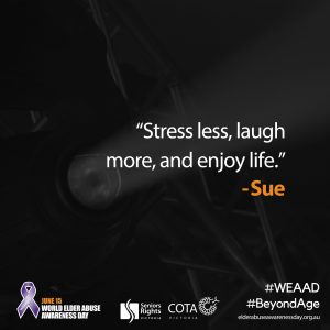 "Stress less, laugh more..."