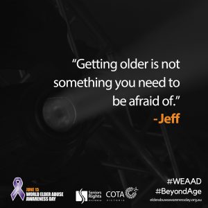 "Getting older is not..."