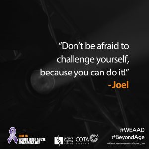 "Don't be afraid to challenge yourself..."