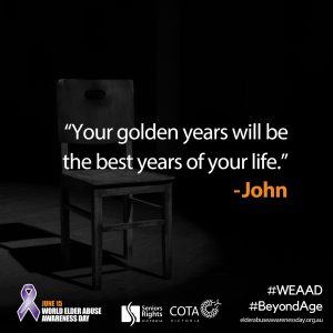"Your golden years will be the best..."