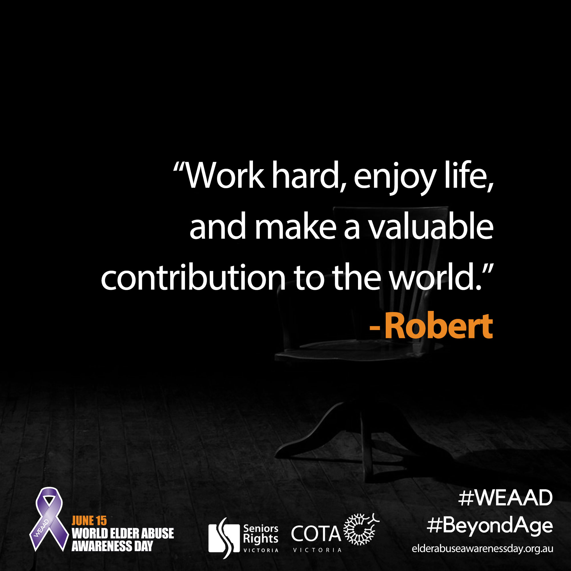 "Work hard, enjoy life..."