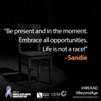 "Be present and in the moment..."