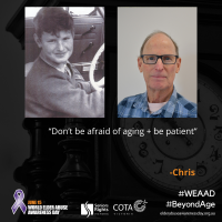 "Don't be afraid of ageing..."